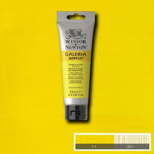 Winsor & Newton - Galeria Acrylic - 200ml Tube - Cadmium Yellow Pale Hue