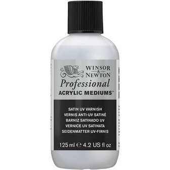 Winsor &amp; Newton Professional Acrylic Medium UV Vernis Satijn 125ml