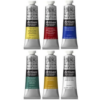 Winsor &amp; Newton Artisan Water Mixable Oil Colour Set 6x37ml 5