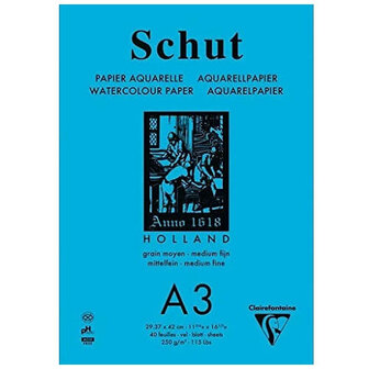 Schut Clairefontaine Aquarelblok 250gram A3