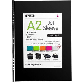 Artcare - Jet Sleeves A2 Pack of 5