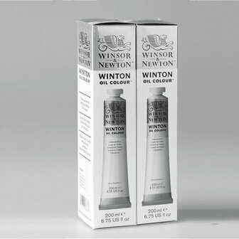 2Pack Winton Olieverf 200ML Titanium White nr40 644