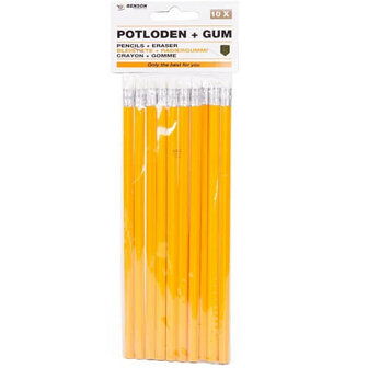 Benson potloden Set met Gum 2