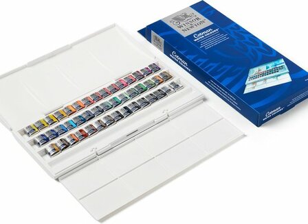 Winsor &amp; Newton Cotman Studio Aquarelset 45 halve napjes