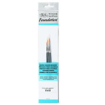 Winsor &amp; Newton Foundation Aquarel Penselen Set 3