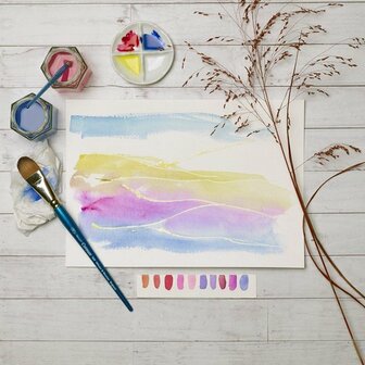 Winsor &amp; Newton Foundation Aquarel Penselen Set 6