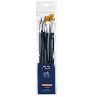 Lefranc &amp; Bourgeois Fine Acryl Brush Lange Penselenset 2