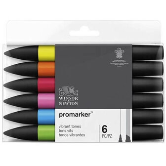 Winsor &amp; Newton Promarker Set Vibrant Tones