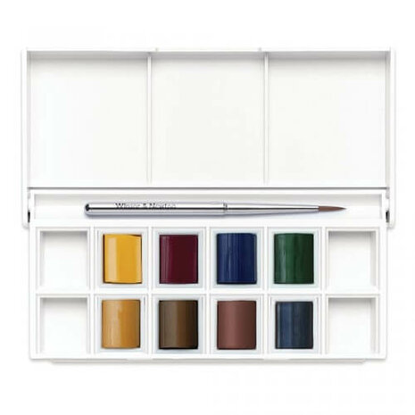 Winsor & Newton Cotman Landscape Pocket Box Aquarelset 8 napjes 3