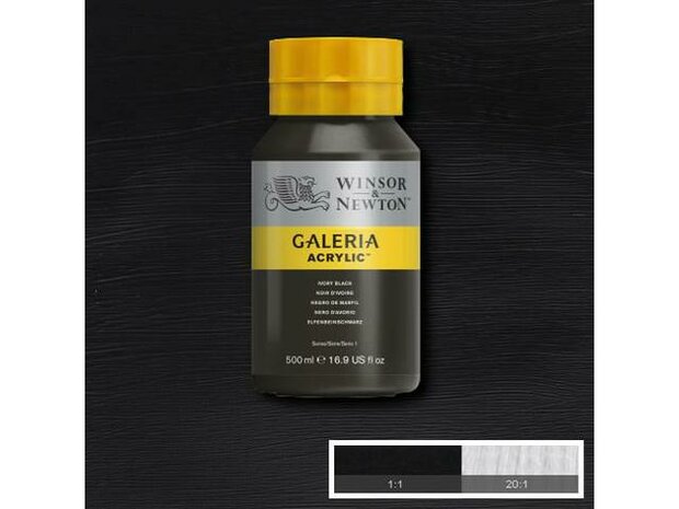 Galeria Acrylverf 500ml Ivory Black 331